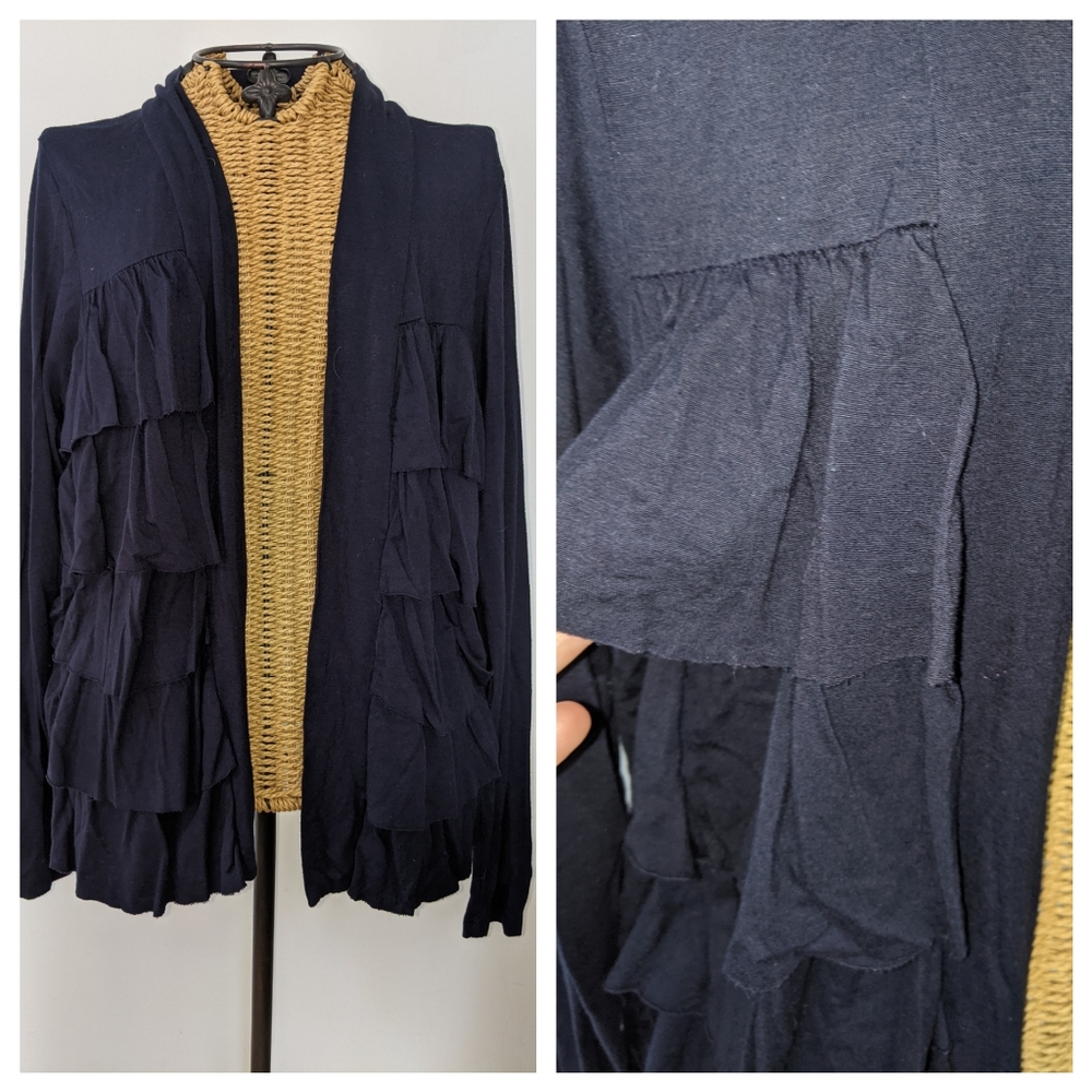 Olive Moon navy lightweight cardigan sweater